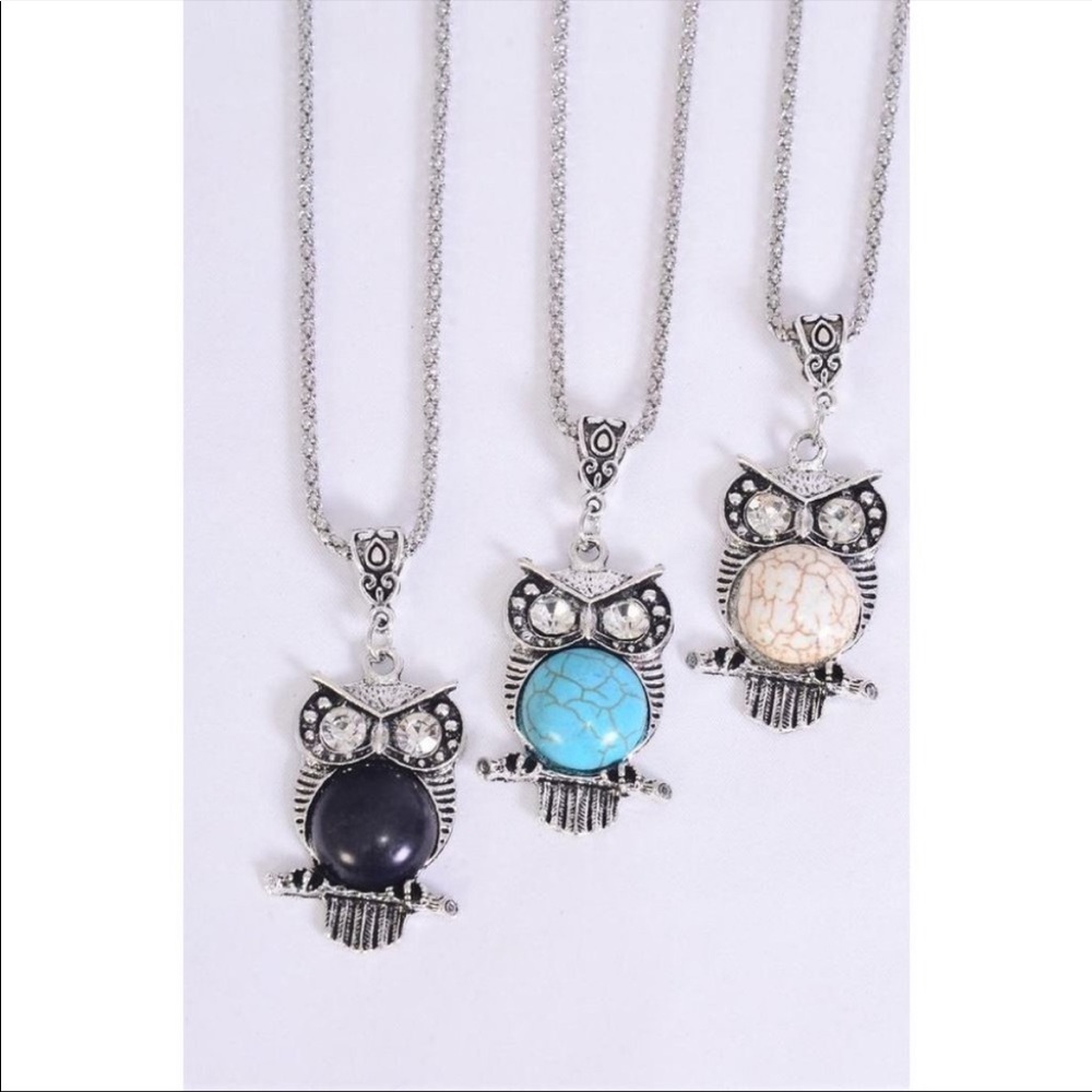Owl Stone Necklace